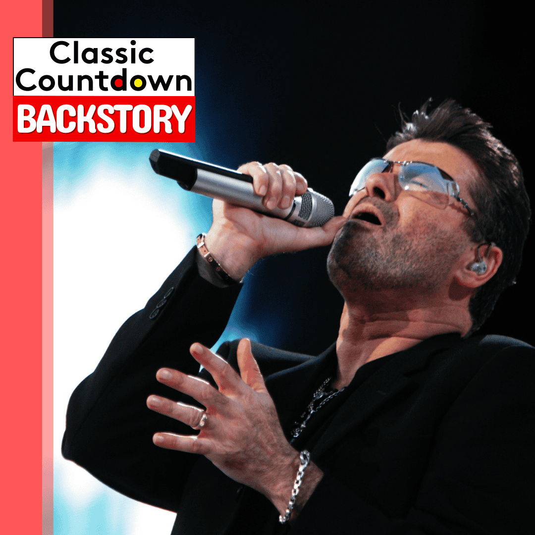A man passionately sings "Last Christmas" into a microphone.